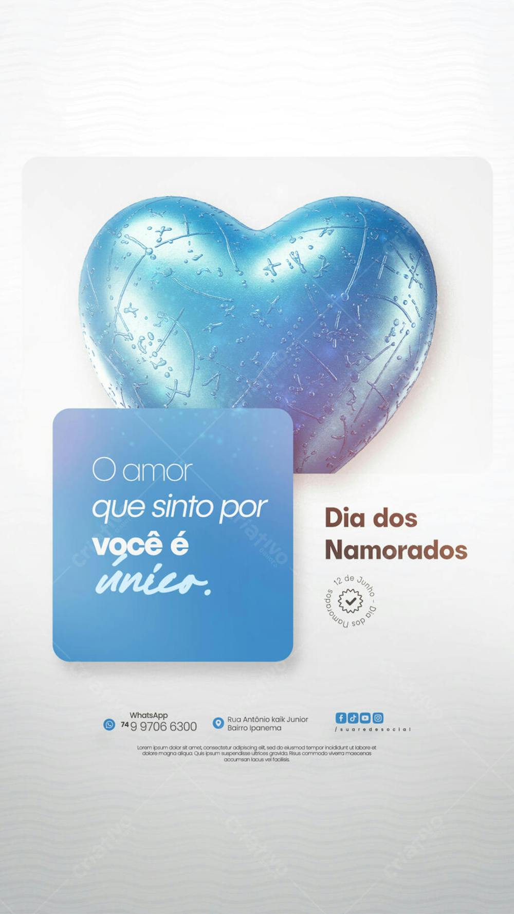 12 de Junho - Feliz Dia dos Namorados Social Media PSD Editável (12)