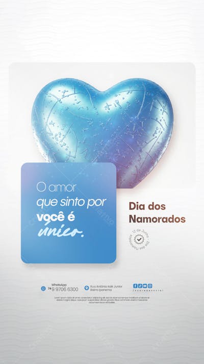 12 de Junho - Feliz Dia dos Namorados Social Media PSD Editável (12)