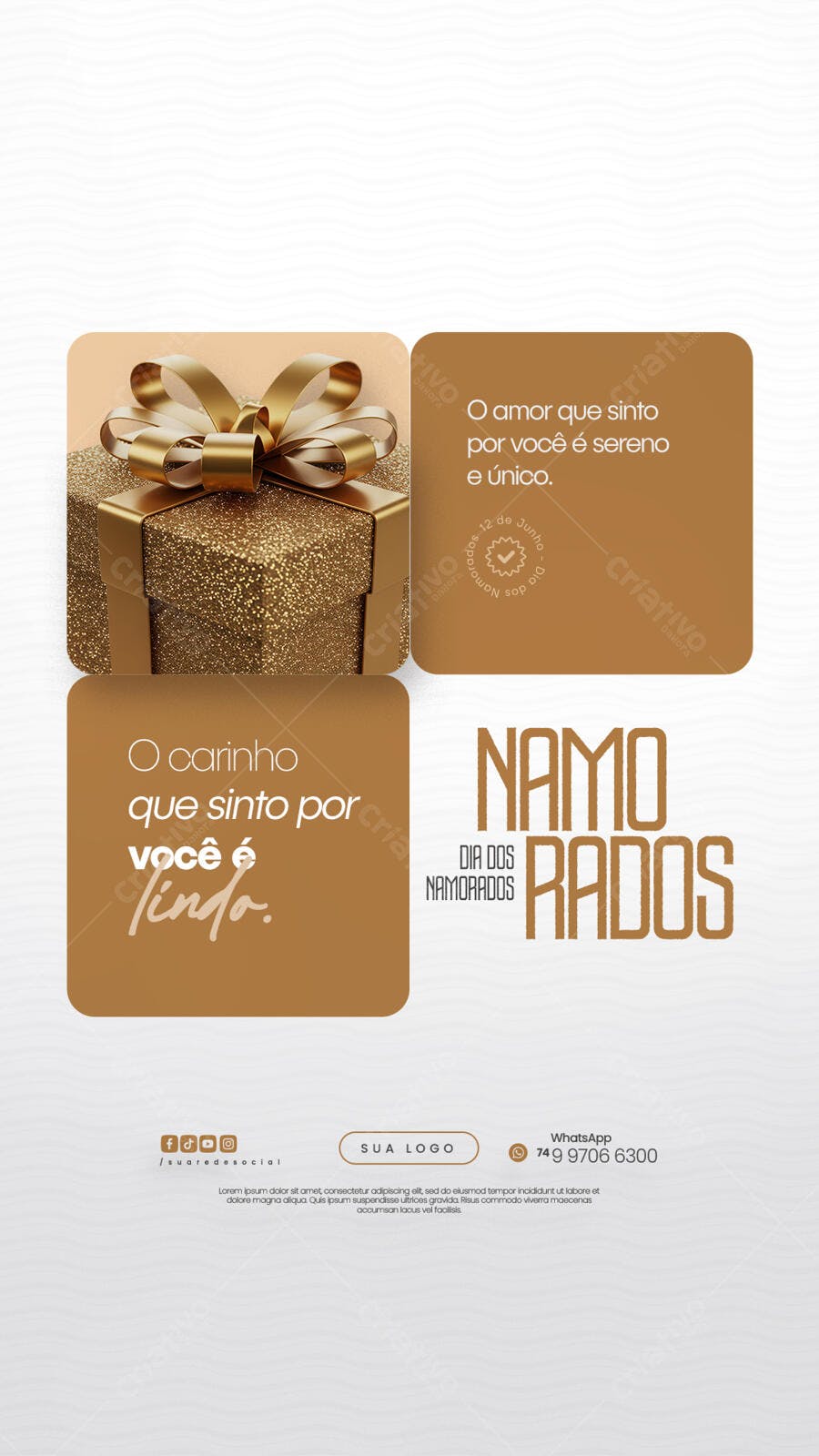 Post para o Dia dos Namorados PSD Editável