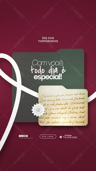 12 de Junho - Feliz Dia dos Namorados Social Media PSD Editável (38)