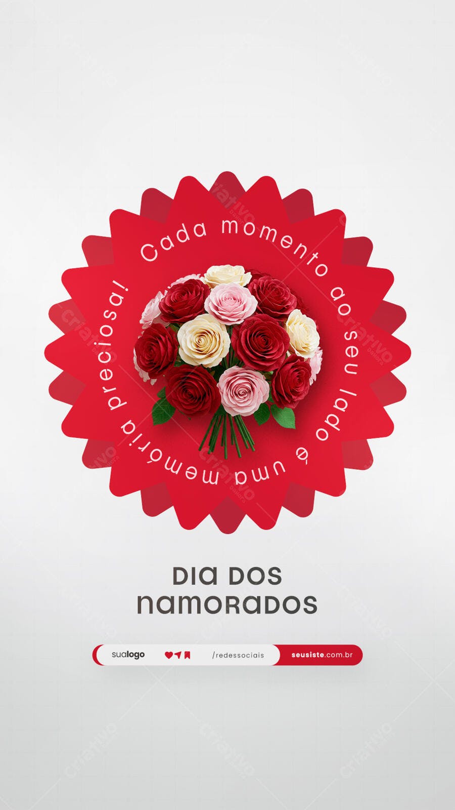 Flyer Dia dos Namorados PSD Editável