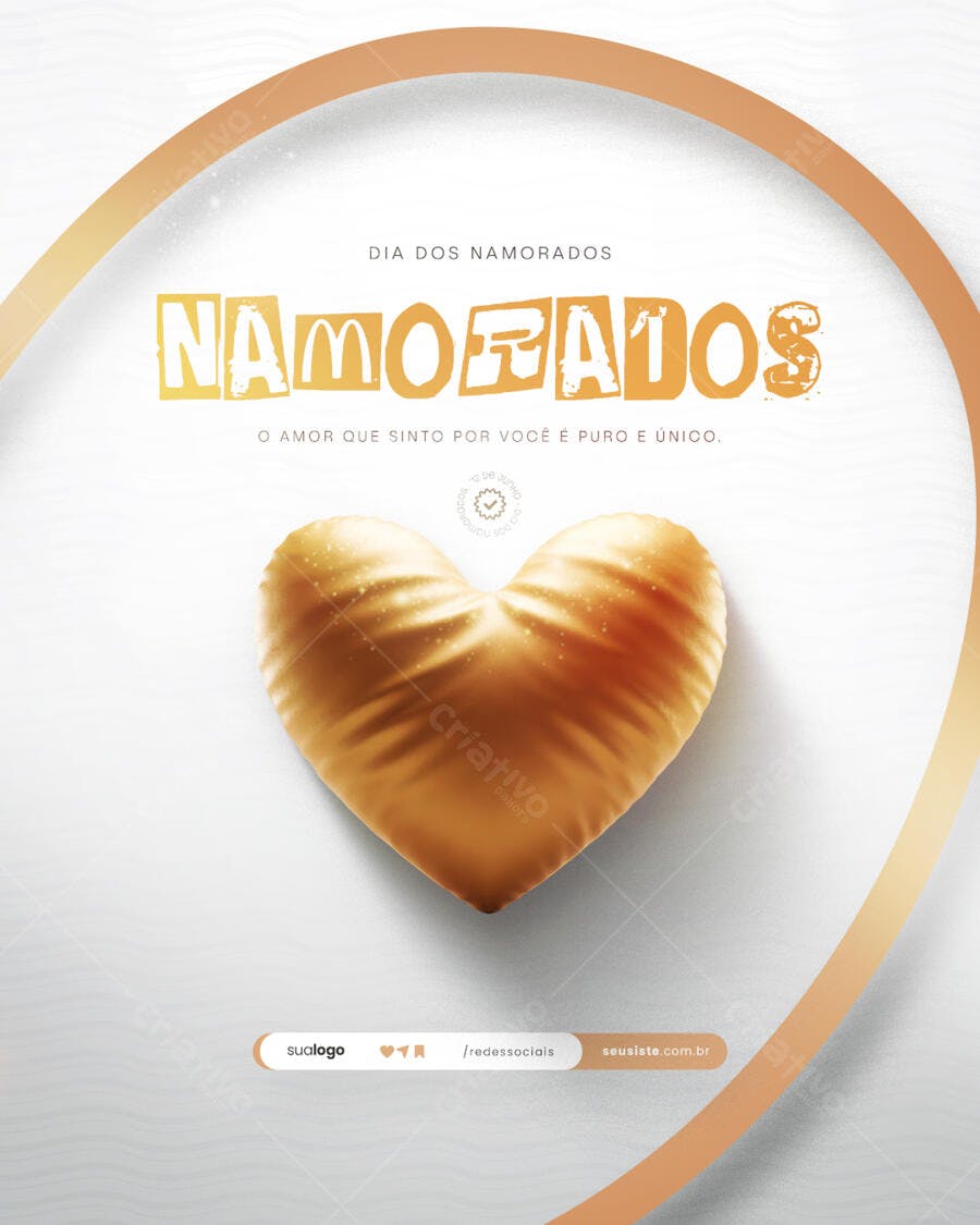Flyer Dia dos Namorados PSD Editável