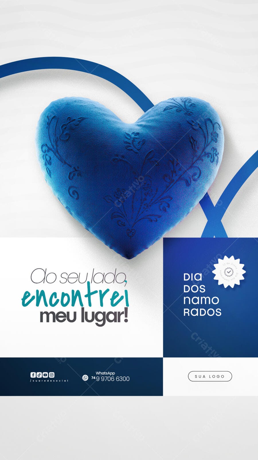 Post para o Dia dos Namorados PSD Editável