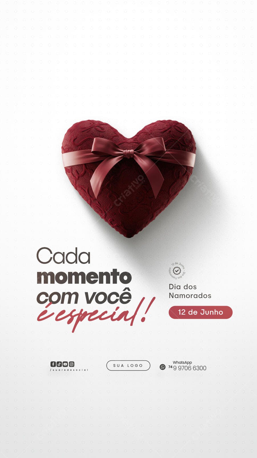 Post para o Dia dos Namorados PSD Editável