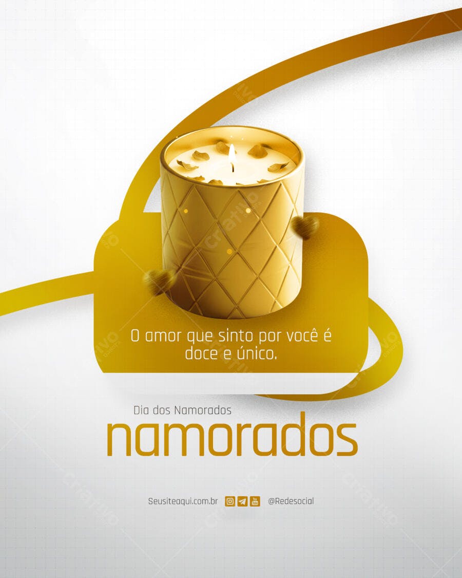 Flyer Dia dos Namorados PSD Editável