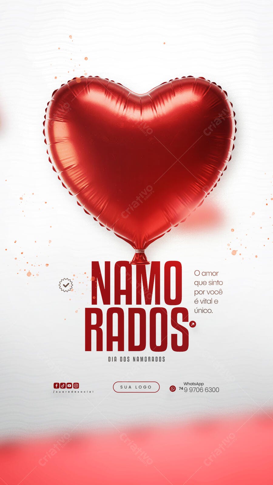 Flyer Dia dos Namorados PSD Editável