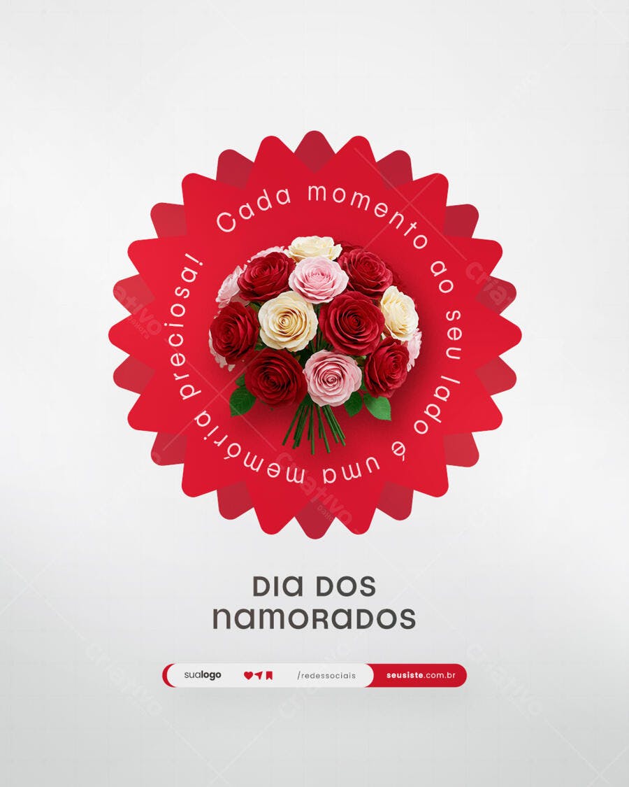 Postagem Dia dos Namorados PSD Editável