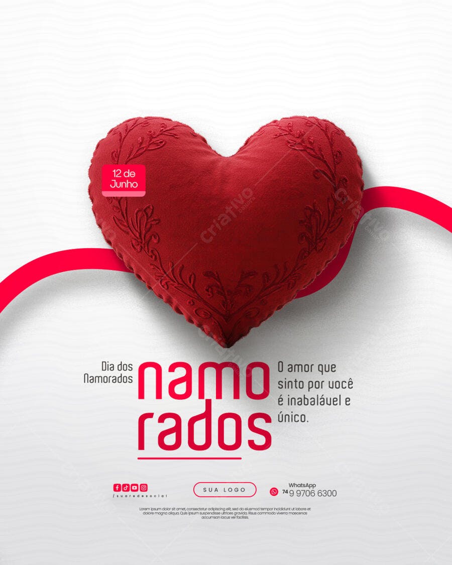 Postagem Dia dos Namorados PSD Editável