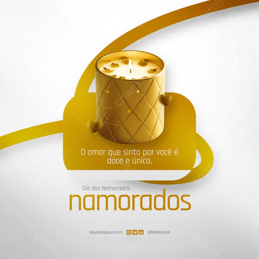 Post para o Dia dos Namorados PSD Editável