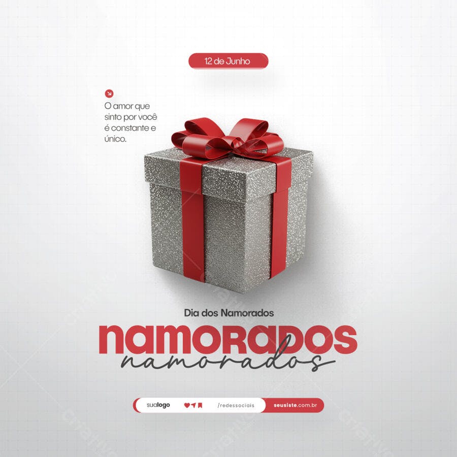 Postagem Dia dos Namorados PSD Editável