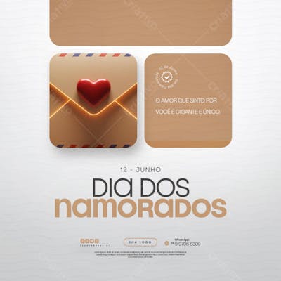 12 de Junho - Feliz Dia dos Namorados Social Media PSD Editável (117)
