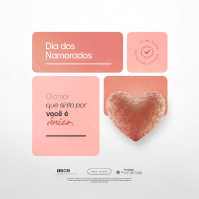 12 de Junho - Feliz Dia dos Namorados Social Media PSD Editável (120)