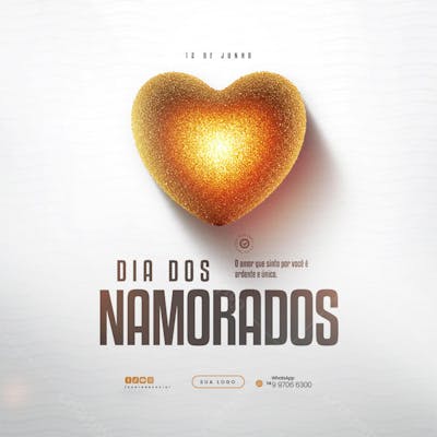 12 de Junho - Feliz Dia dos Namorados Social Media PSD Editável (125)