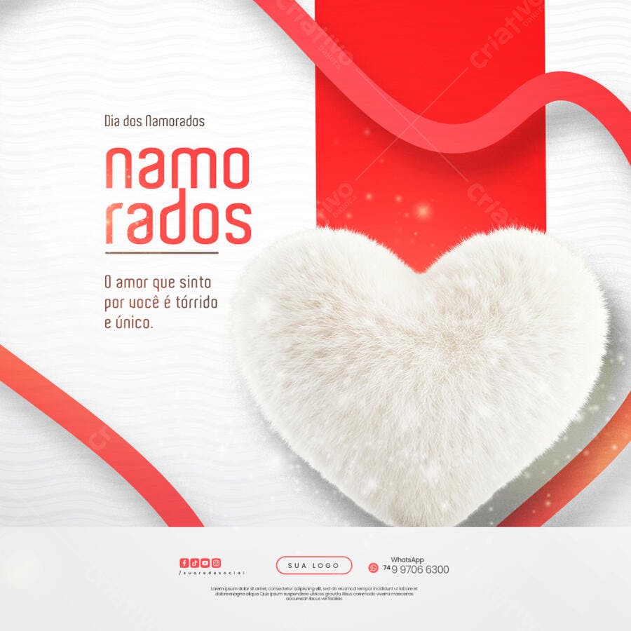 Banner Dia dos Namorados PSD Editável