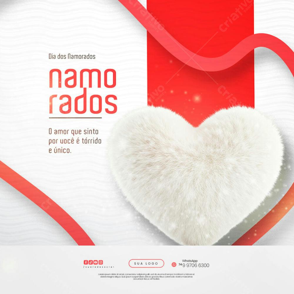 12 de Junho - Feliz Dia dos Namorados Social Media PSD Editável (121)