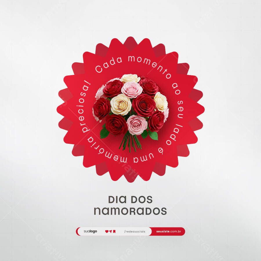 Postagem Dia dos Namorados PSD Editável
