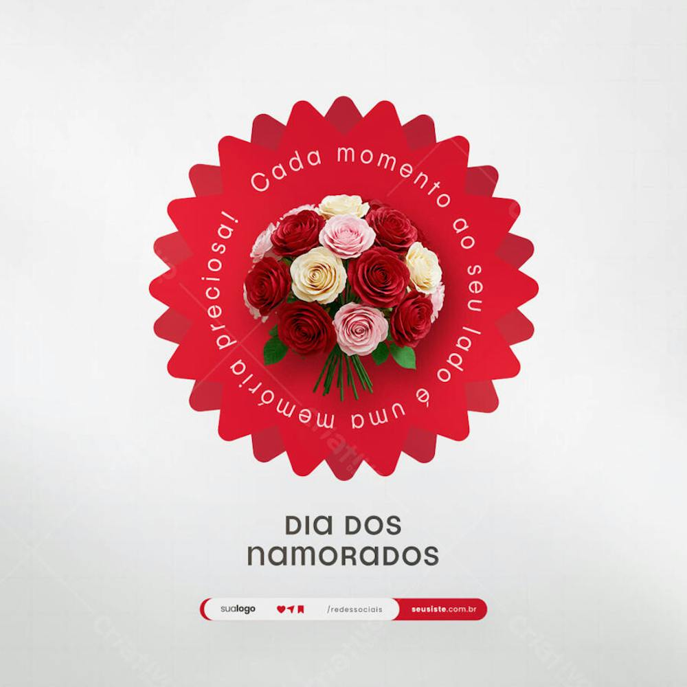 12 de Junho - Feliz Dia dos Namorados Social Media PSD Editável (143)
