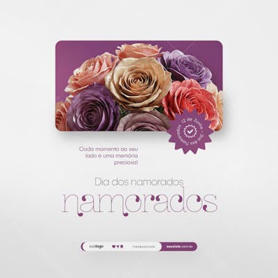 12 de Junho - Feliz Dia dos Namorados Social Media PSD Editável (132)