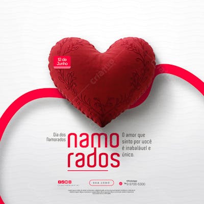12 de Junho - Feliz Dia dos Namorados Social Media PSD Editável (123)
