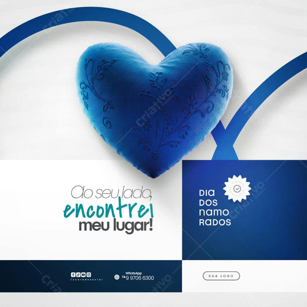 12 de Junho - Feliz Dia dos Namorados Social Media PSD Editável (139)