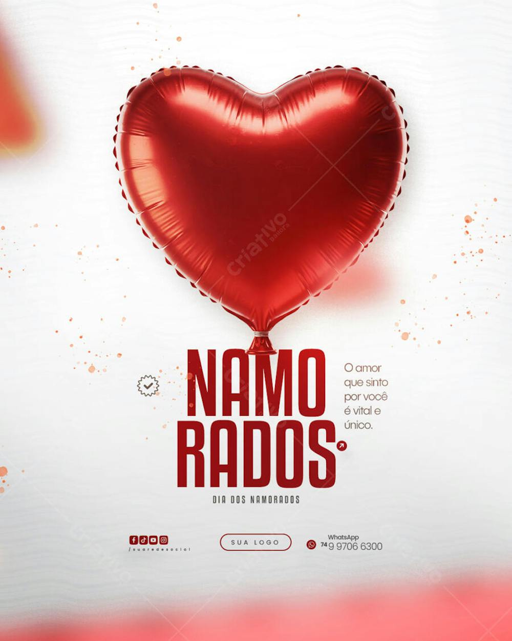 12 de Junho - Feliz Dia dos Namorados Social Media PSD Editável (97)