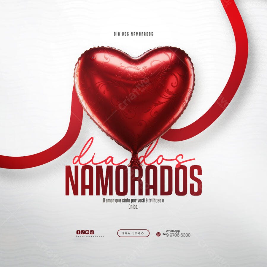 Banner Dia dos Namorados PSD Editável