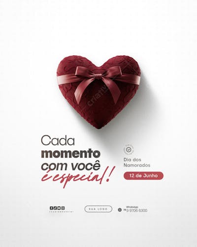 12 de Junho - Feliz Dia dos Namorados Social Media PSD Editável (76)