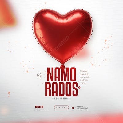 12 de Junho - Feliz Dia dos Namorados Social Media PSD Editável (147)