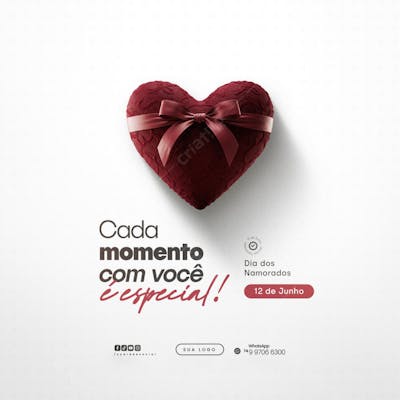12 de Junho - Feliz Dia dos Namorados Social Media PSD Editável (126)