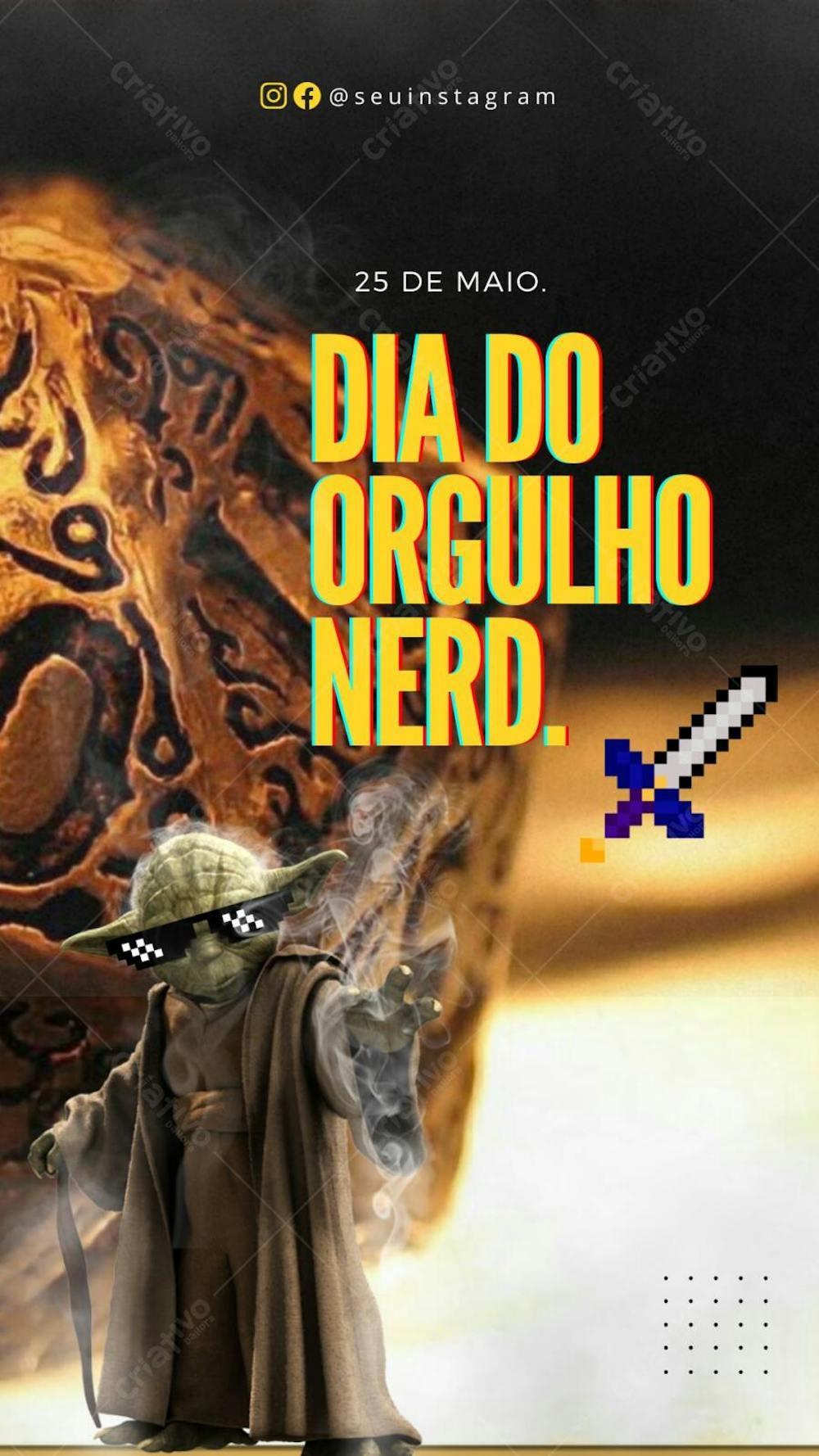 Arte dia do orgulho nerd