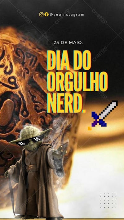 Arte dia do orgulho nerd
