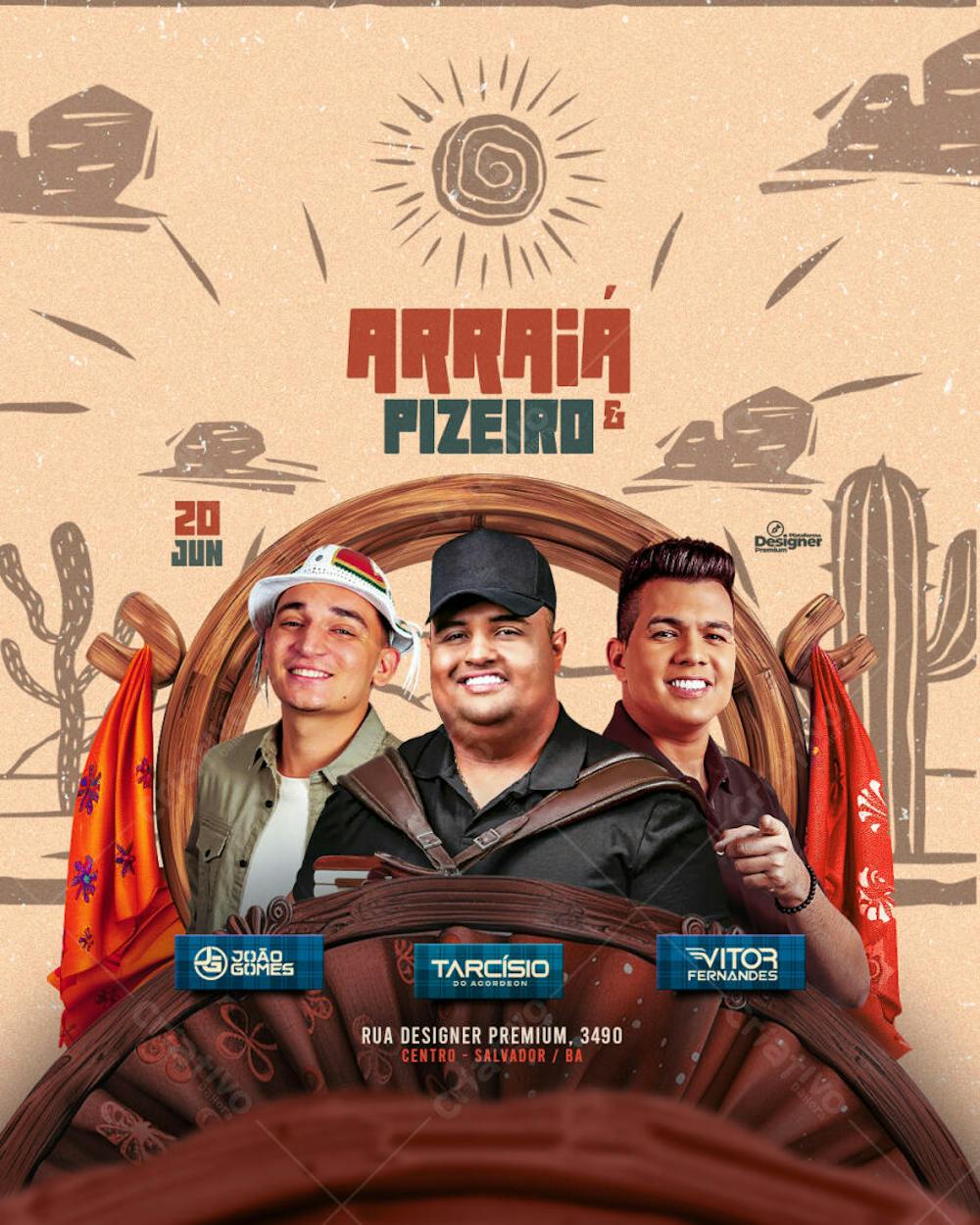 flyer de show festa junina, arraia, arraial de são joão (16)