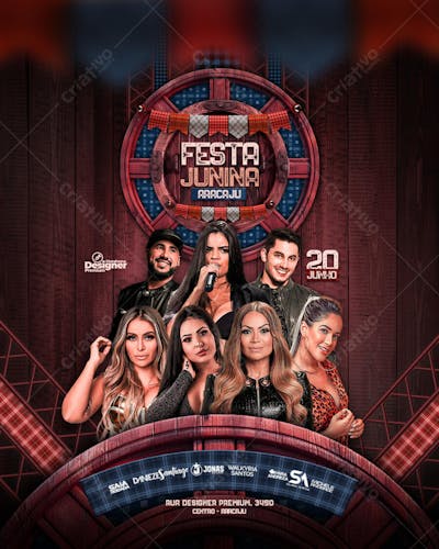 flyer de show festa junina, arraia, arraial de são joão (15)