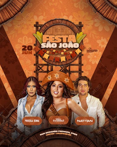 flyer de show festa junina, arraia, arraial de são joão (19)
