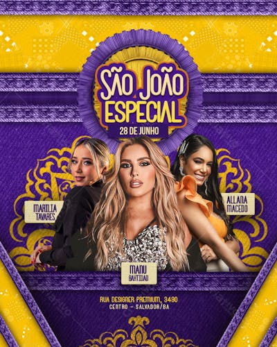 flyer de show festa junina, arraia, arraial de são joão (8)