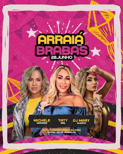flyer de show festa junina, arraia, arraial de são joão (14)