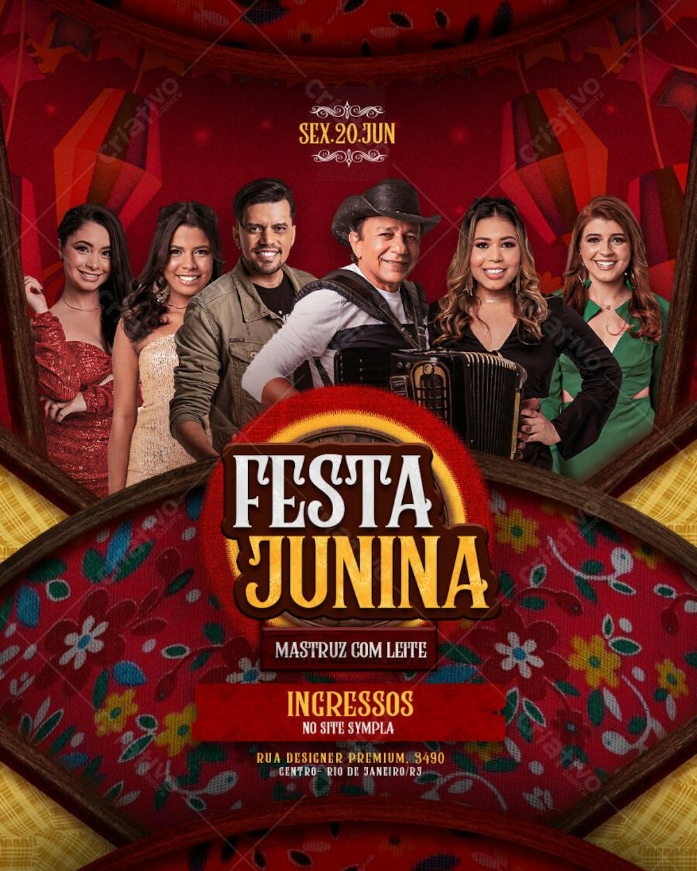flyer de show festa junina, arraia, arraial de são joão (11)
