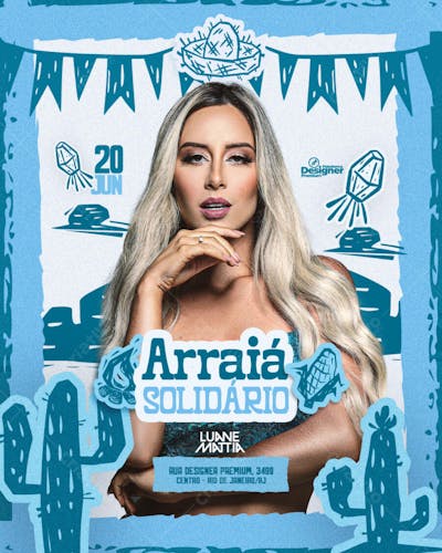 flyer de show festa junina, arraia, arraial de são joão (10)