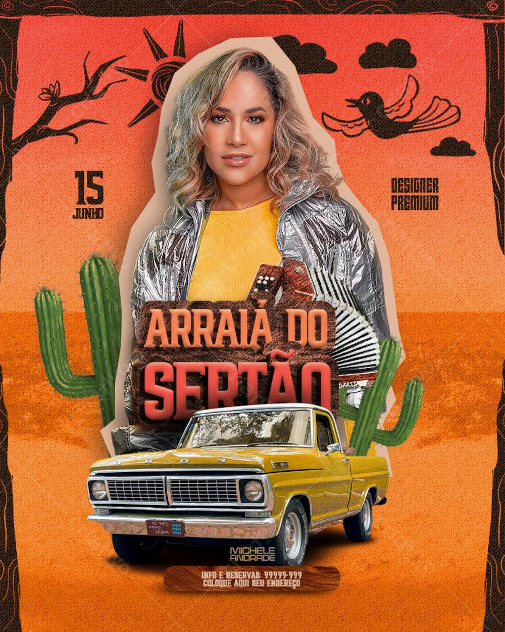 flyer de show festa junina, arraia, arraial de são joão (4)