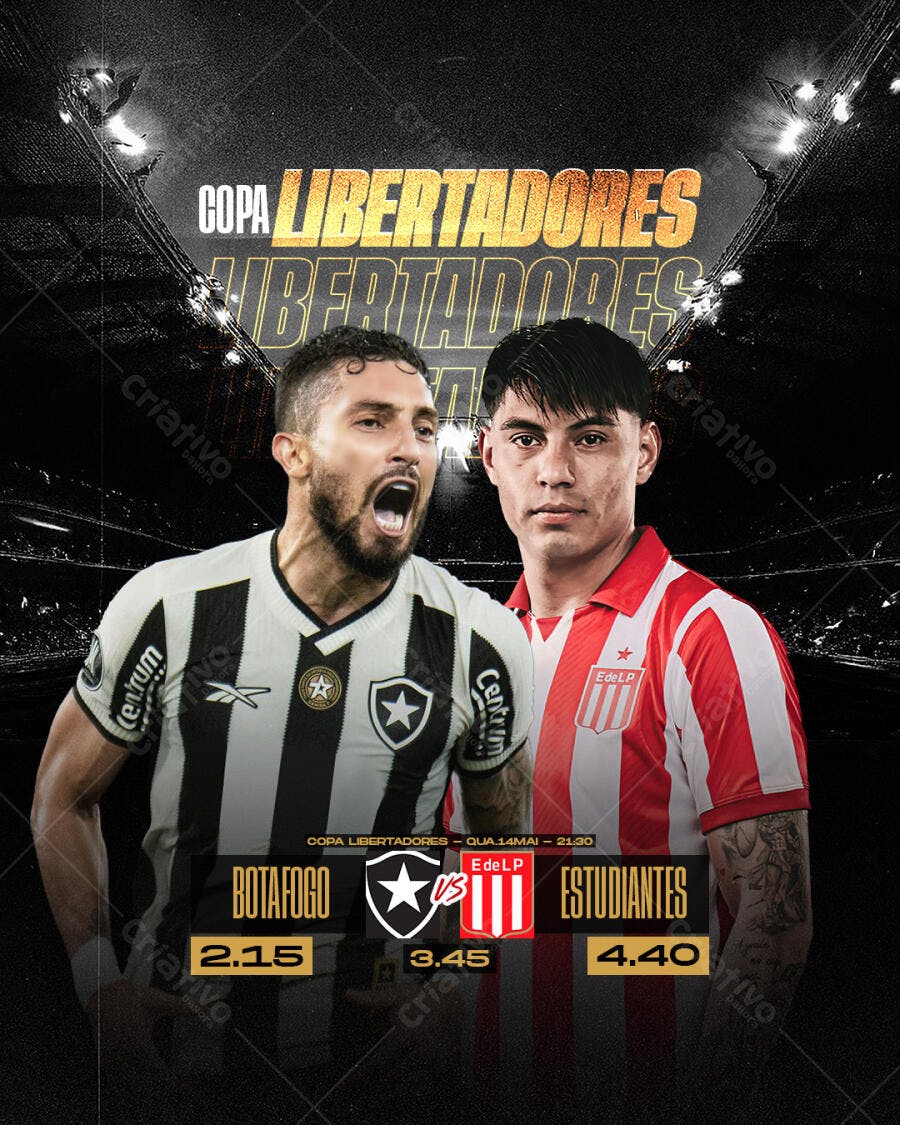 Flyer Copa Libertadores PSD Editável
