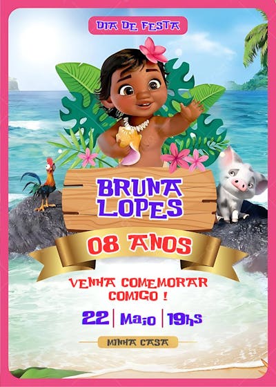Convite infantil lILO E Stitch AND ANGEL