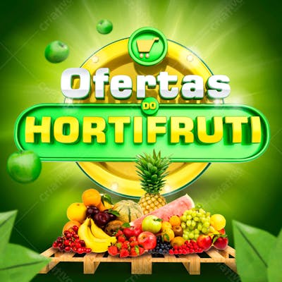 SELO OFERTA DO HORTIFRUTI 3D 1