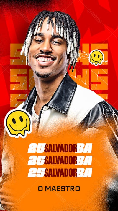 FLYER AGENDA DE SHOWS STORY PSD EDITÁVEL