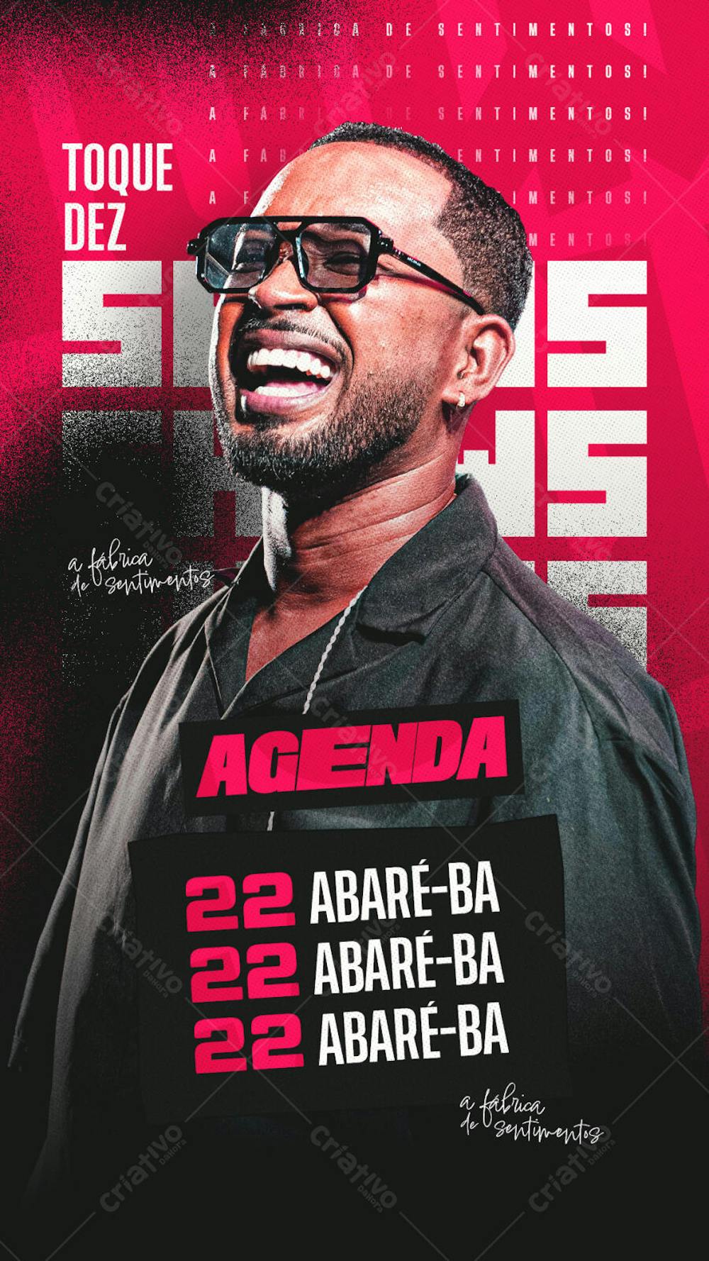FLYER AGENDA DE SHOWS STORY PSD EDITÁVEL