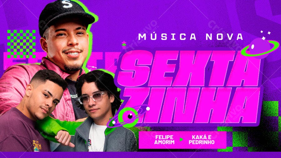 Flyer para Festa Sexta-Zinha PSD Editável