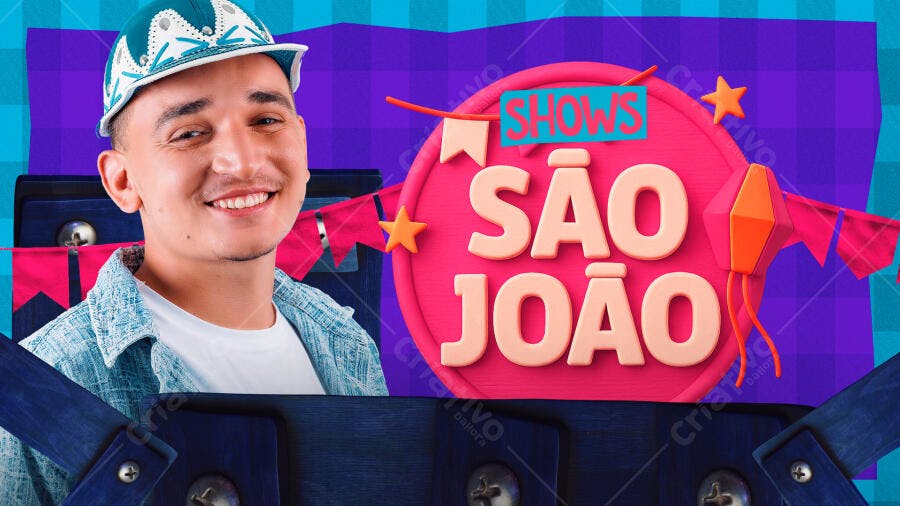 Flyer Festa Junina PSD Editável