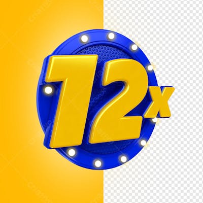 12X CIRCULO AZUL COM GRADE E LUZ