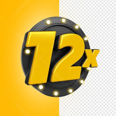 12X CIRCULO PRETO COM GRADE E LUZ