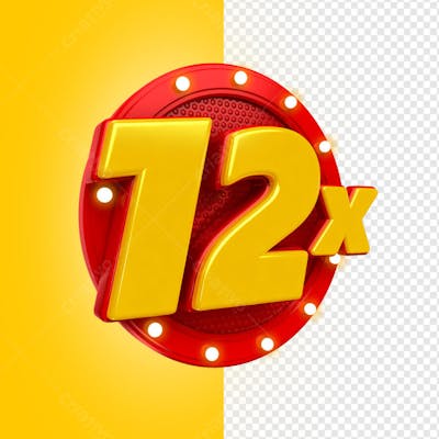 12X CIRCULO VERMELHO COM GRADE E LUZ