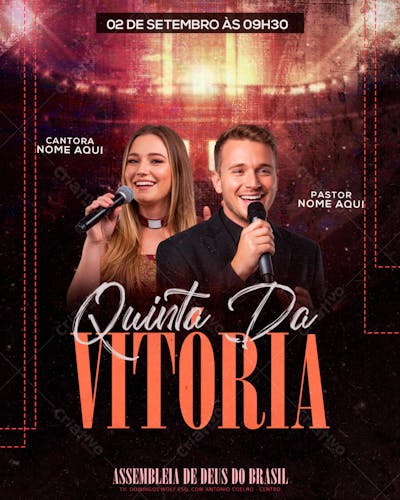 FLYER QUINTA DA VITÓRIA - GOSPEL